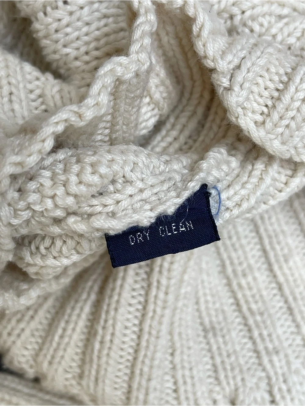 Vintage Polo Ralph Lauren Men's Cream Cable Knit Argyle Sweater academia teacher